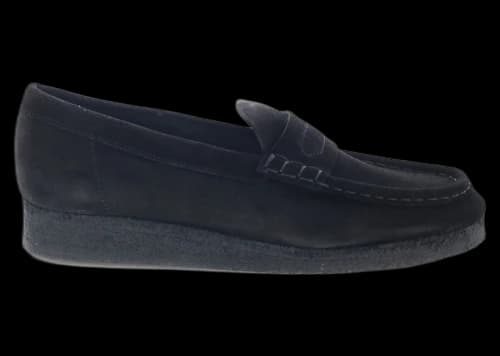 Clarks Originals Wallabee Loafer Black Suede (Women's)