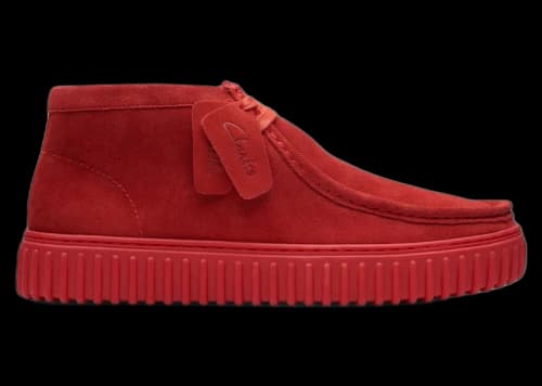 Clarks Originals Torhill Hi Red Suede