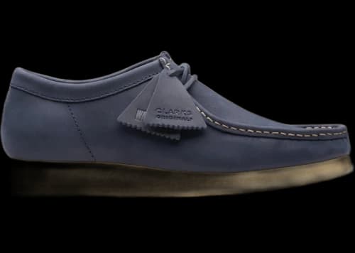 Clarks Originals Wallabee Navy Leather