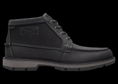 Clarks Maplewalk Moc Waterproof Black Combination