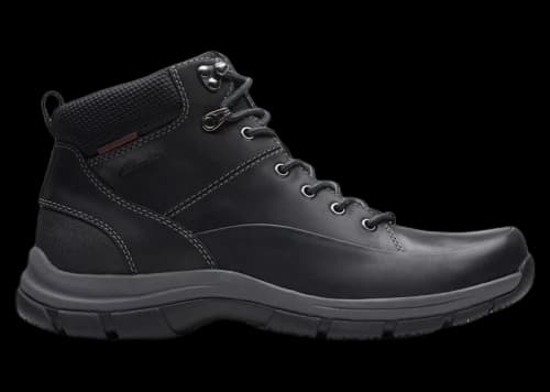 Clarks Walpath Mid Black Leather
