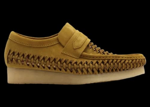 Clarks Originals Wallabee Weave Loafer Olive Suede