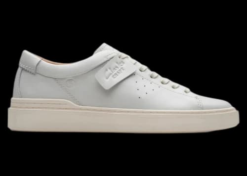 Clarks Craft Swift White Leather