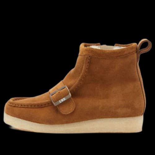Clarks x END. x Beams Plus Walla Hi Strap 'Dark Brown'