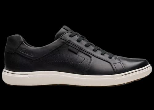 Clarks Mapstone Lace Black Leather