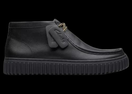 Clarks Torhill Hi Black Leather