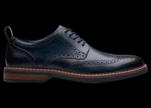 Clarks Aldwin Limit Navy Leather