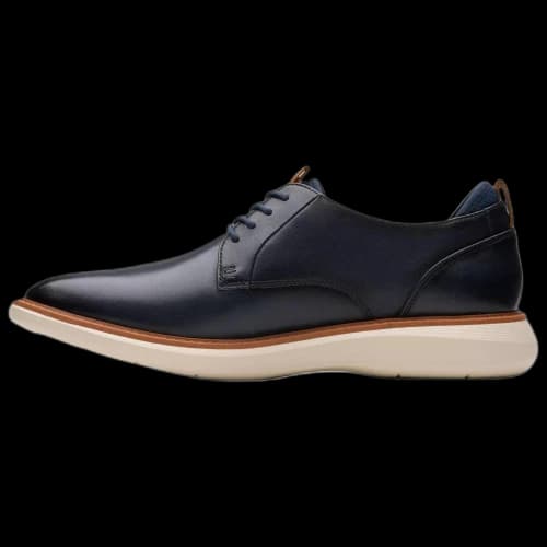 Clarks Brantin Plain Navy Leather