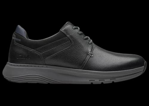 Clarks Motion Trek PT Black Leather