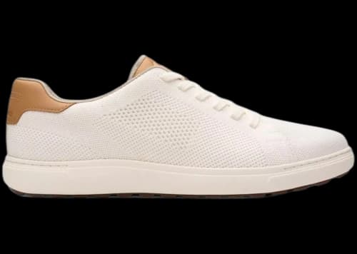 Clarks Mapstone Lace White Knit