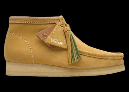 Clarks Originals Wallabee Boot Golden Tan Suede