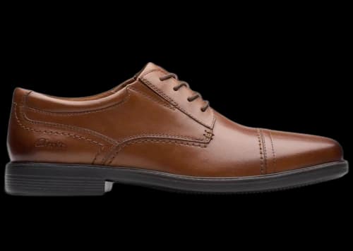 Clarks Dresslite Cap Tan Leather