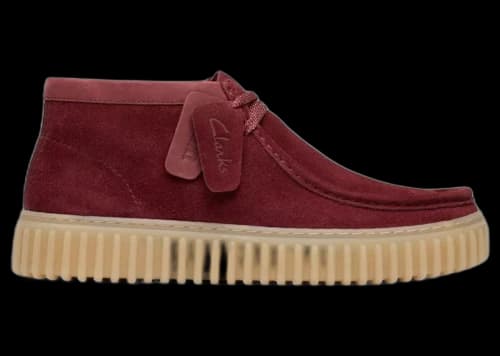 Clarks Torhill Hi Wine Suede