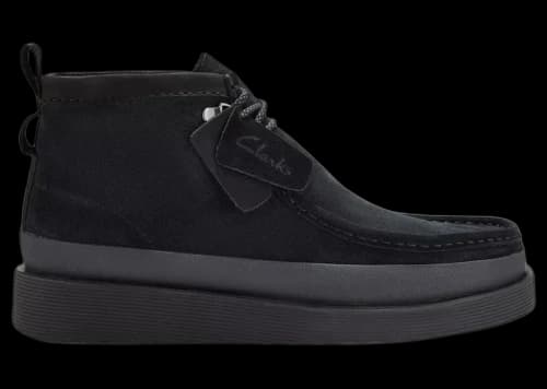 Clarks Wallabee FTR2 Hi Black Suede