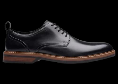 Clarks Aldwin Lace Black Leather