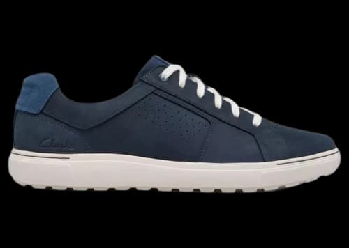 Clarks Mapstone Tie Navy Nubuck