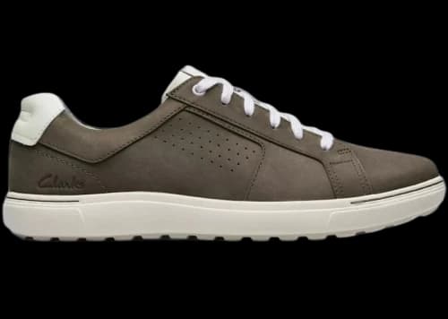 Clarks Mapstone Tie Olive Nubuck