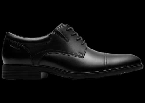 Clarks Steadwell Cap Black Leather