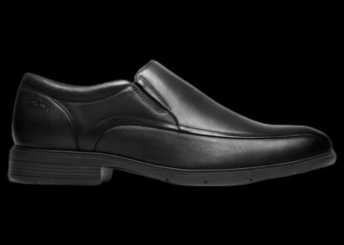 Clarks Steadwell Step Black Leather