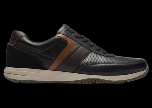 Clarks Townview Style Black Leather