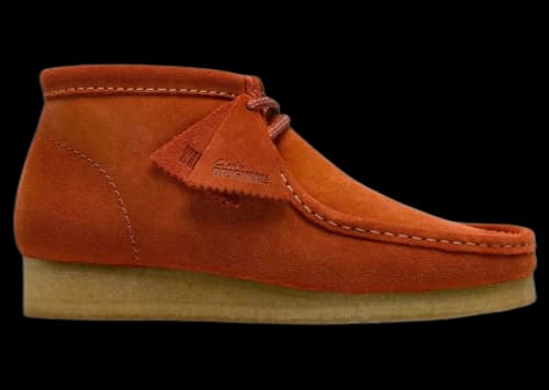 Clarks Originals Wallabee Boot Orange Suede