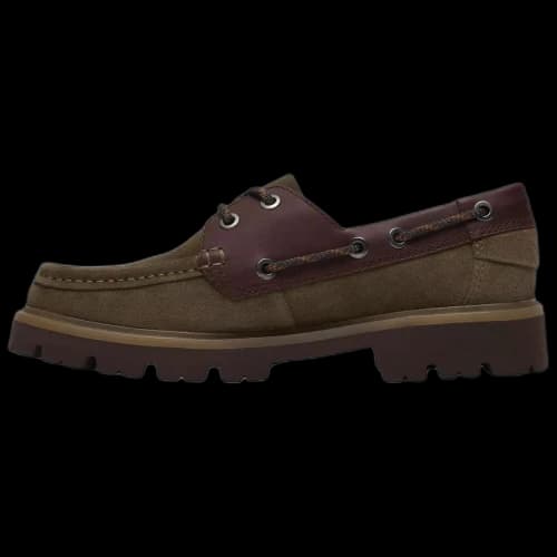 Clarks Cleyhill Boat Suede Boat Shoes Men's Olive Green