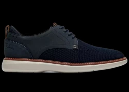 Clarks Brantin Plain Navy Knit