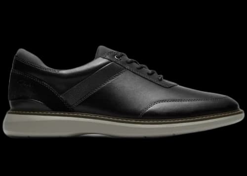 Clarks Brantin Style Black Leather