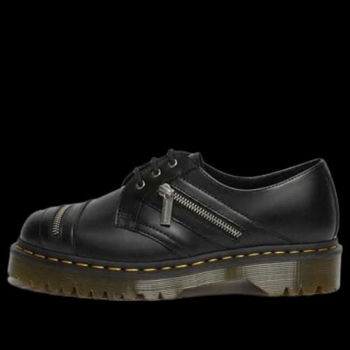 Dr. Martens 1461 Bex Zip Leather Shoes 'Black'