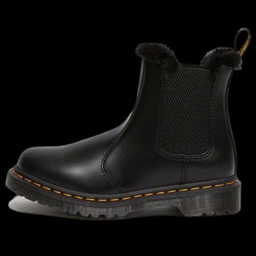 Dr.Martens 2976 Leonore Faux Fur Lined Chelsea Boots 'Dark Grey'