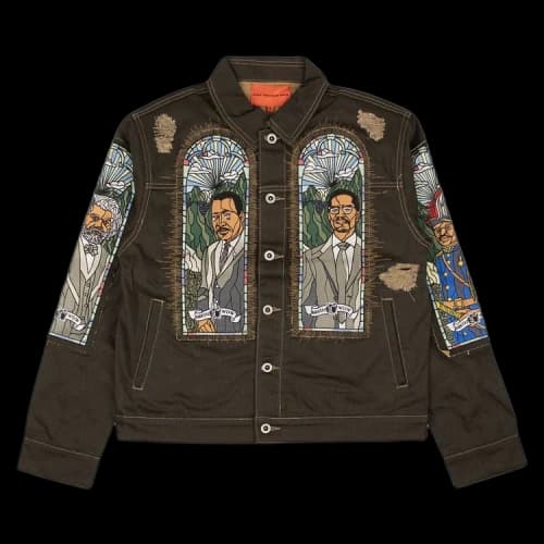 Who Decides War x Barriers Monument Denim Jacket 'Brown'
