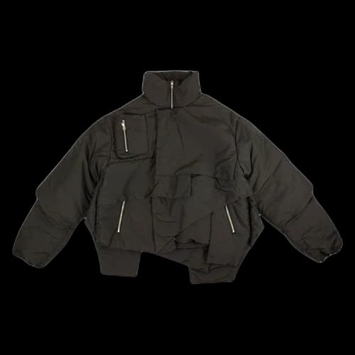 Who Decides War Blanketed Puffer Coat 'Black'