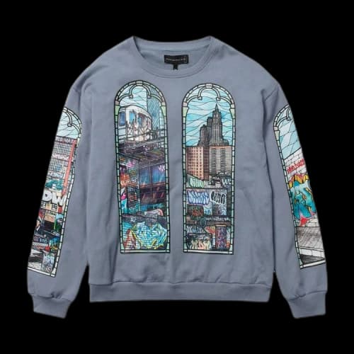 Who Decides War Politics As Usual Crewneck Sweatshirt 'Periwinkle'