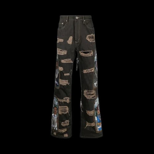 Who Decides War x Barriers NY Monument Denim 'Coal/Multicolor'