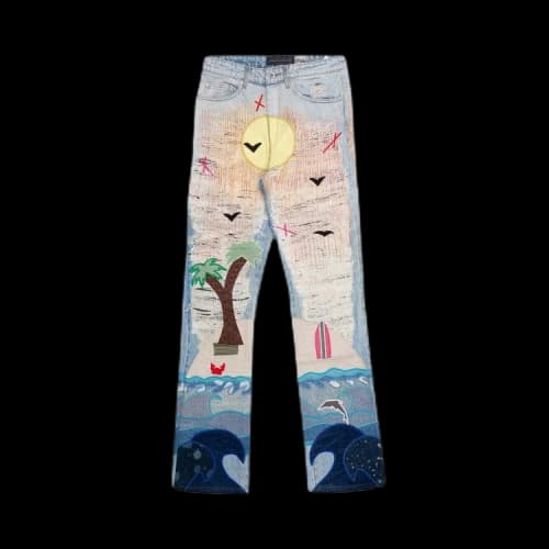 Who Decides War x Pale USA Seaboard Denim 'Sky/Multicolor'