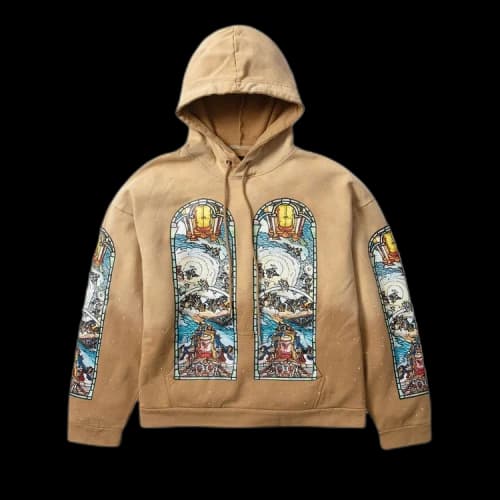 Who Decides War Chalice Embroidered Hooded Sweatshirt 'Cream'