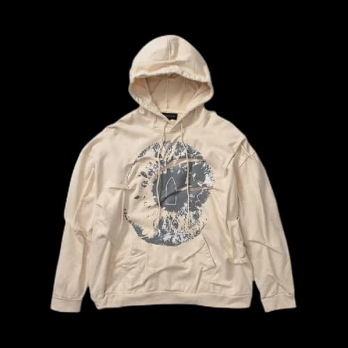 Who Decides War Gathered Eye Hooded Sweatshirt 'Cream'
