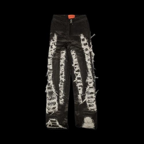 Who Decides War Paneled Distressed Denim Jeans 'Black'