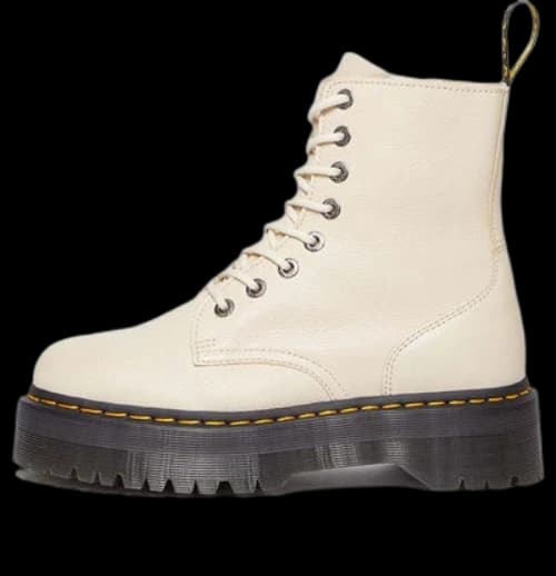 Dr. Martens Jadon III Pisa Leather Platform Boots 'Parchment Beige'