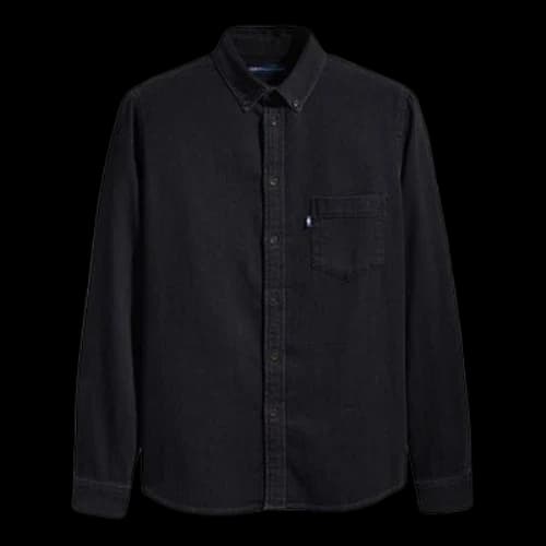 LEVI'S Levis Midnight Blue Series Lapel Cotton Shirt Black