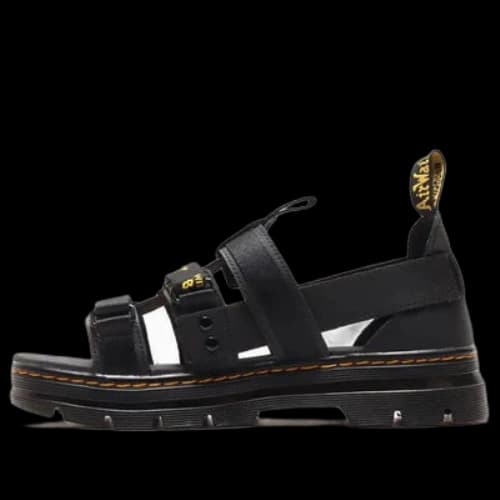 Dr. Martens Tract Pearson Wear-Resistant Cozy Webbing Sports Unisex Black Sandals