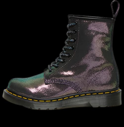 Dr.Martens 1460 Disco Iridescent Suede Lace Up Boots 'Purple' (Women's)