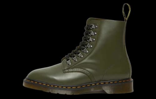 Dr. Martens 1460 Pascal Verso Stylish Simplicity waterproof Wear-resistant Mid Tops Martin boots Couple Style Green