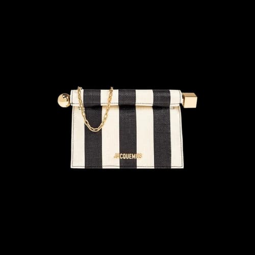 Jacquemus La Petite Pochette Rond 'Natural/Black'