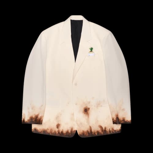 Doublet Mud Hand Painted Tailored Jacket 'Cream'