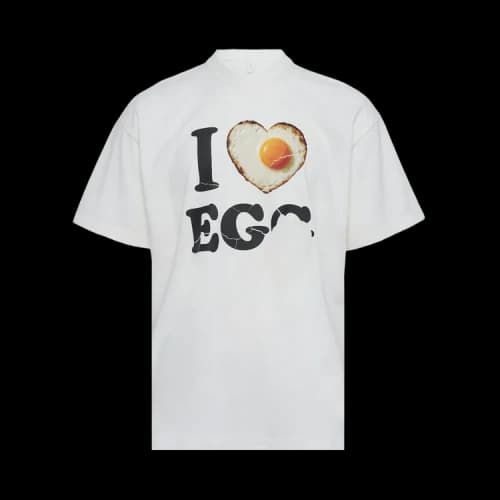 Doublet I Love Egg T-Shirt 'White'