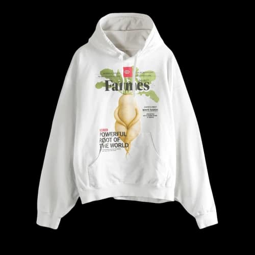 Doublet Farmes Magazine Cover Hoodie 'White'