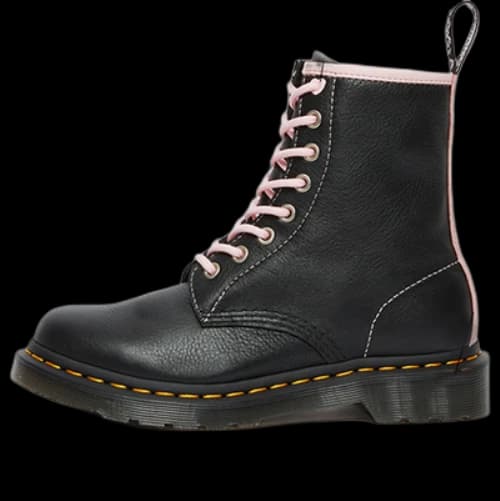 Dr. Martens 1460 Contrast Leather Lace Up Boots 'Black Pink' (Women's)