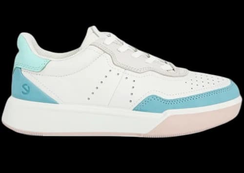 Ecco Street Court White Blue (Women's)