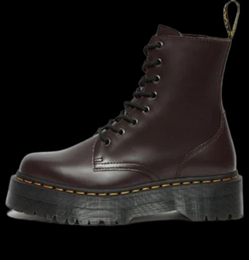 Dr. Martens Jadon Boot Smooth Leather Platforms 'Burgundy'
